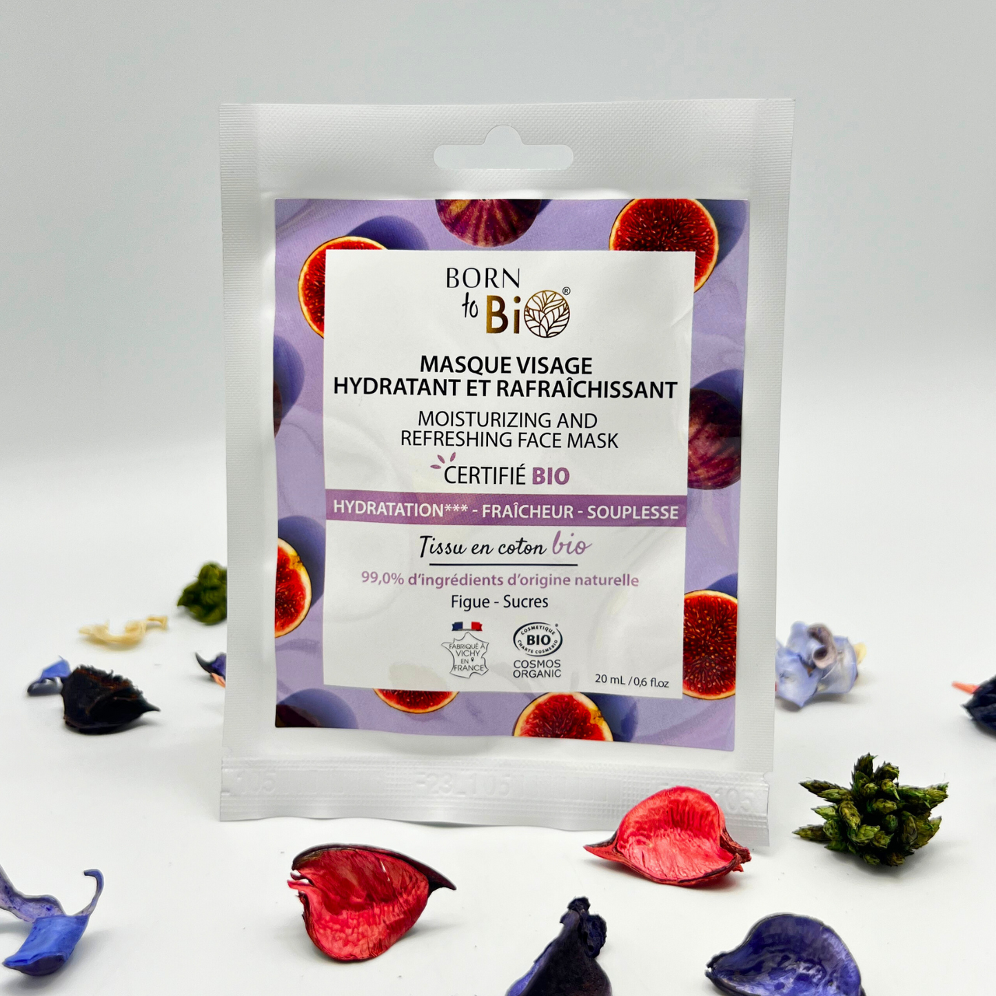 Moisturizing and Refreshing cotton face mask - Certified Organic