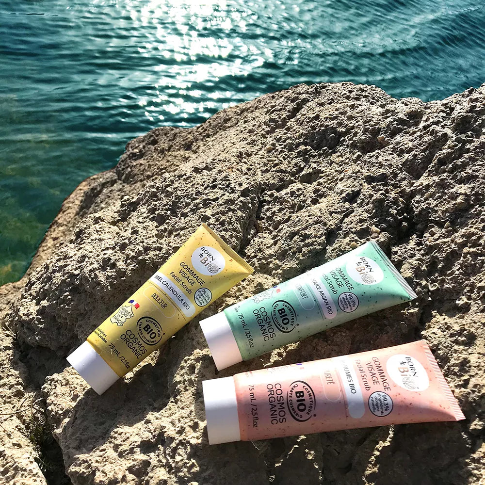 Sweet Almond Argan Facial Scrub - Certified organic