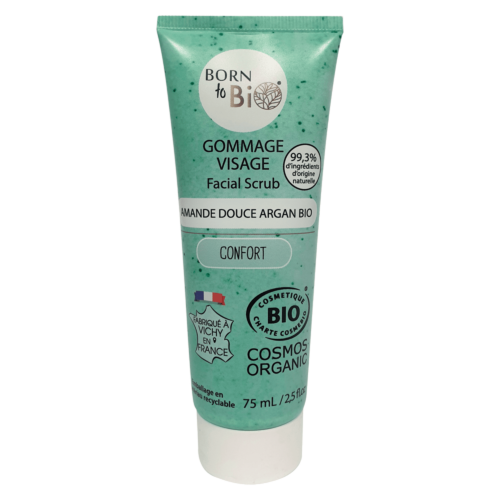 Sweet Almond Argan Facial Scrub - Certified organic