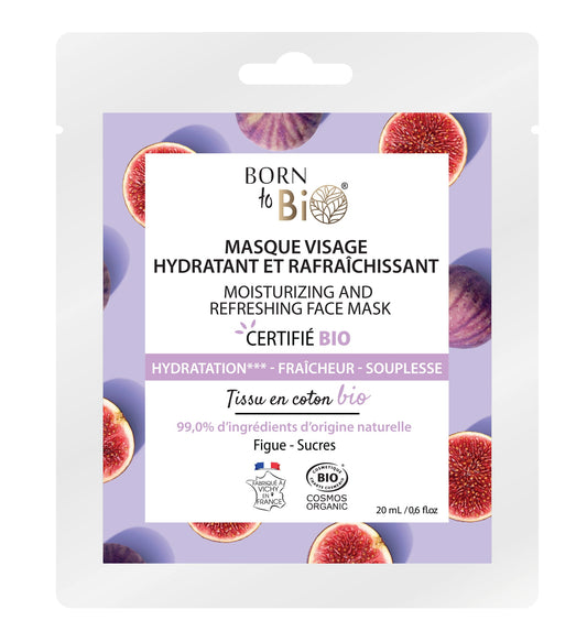 Moisturizing and Refreshing cotton face mask - Certified Organic