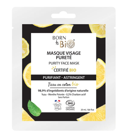Purity cotton face mask - Certified Organic