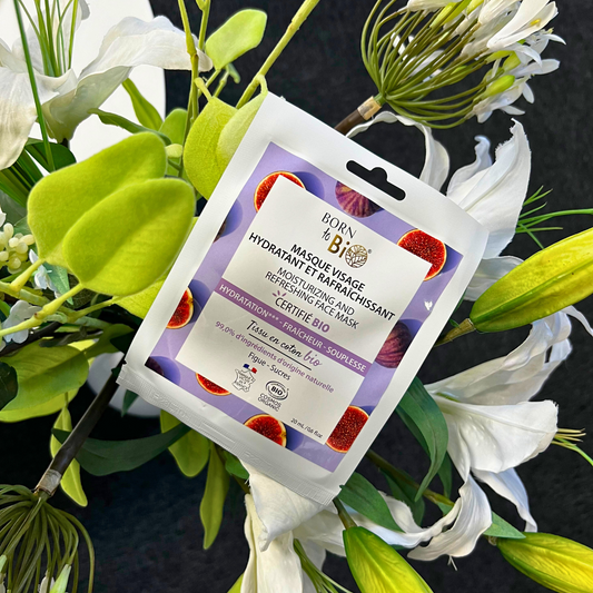 Moisturizing and Refreshing cotton face mask - Certified Organic