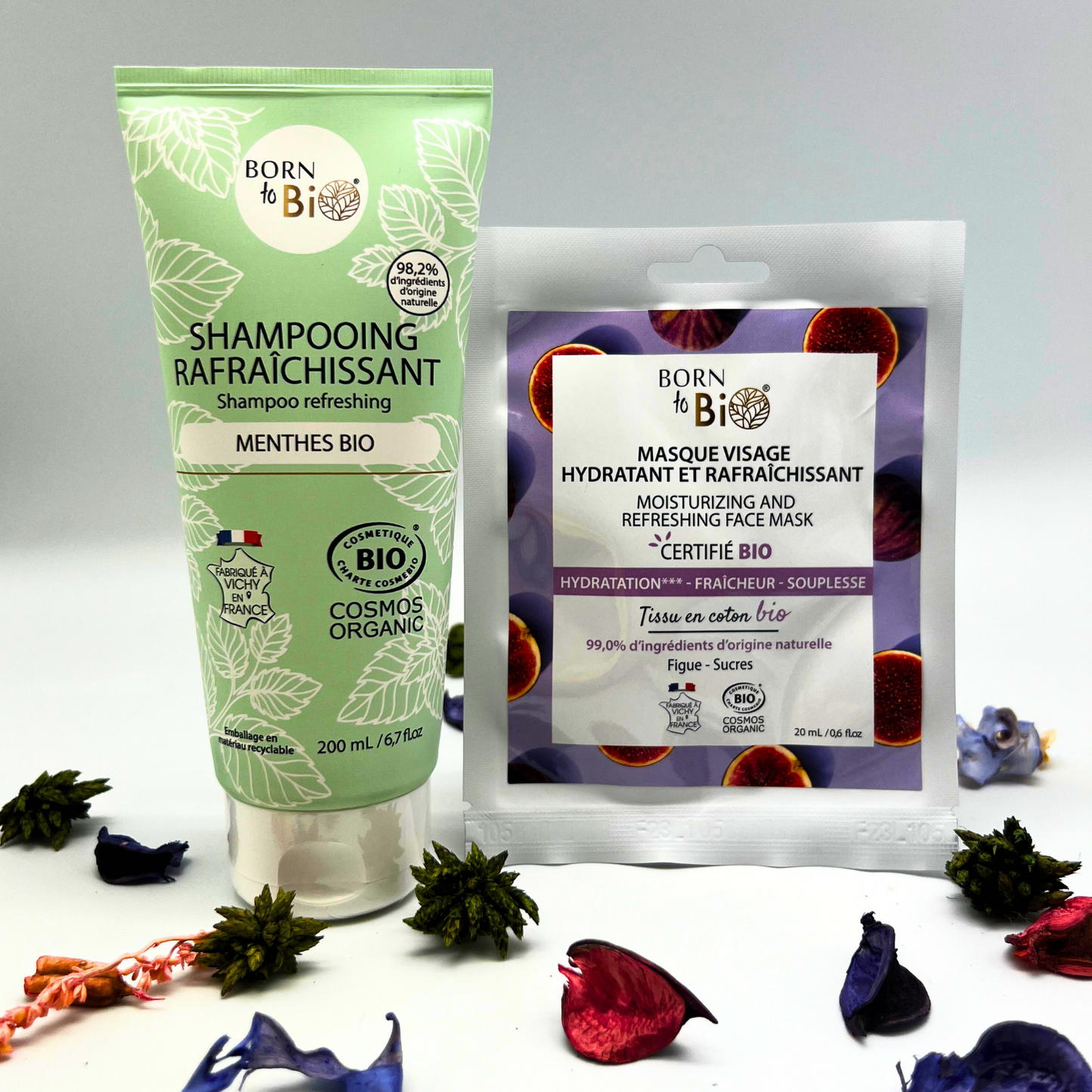 Moisturizing and Refreshing cotton face mask - Certified Organic