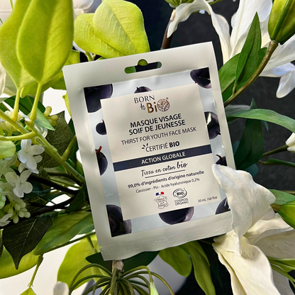 Soif de Jeunesse face mask in cotton - Certified Organic