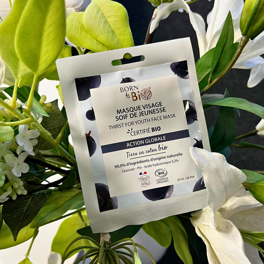 Soif de Jeunesse face mask in cotton - Certified Organic
